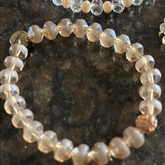 Set of 3 Eremish Cream Beaded Bracelets Jewelry Collection - Picture 2 of 4